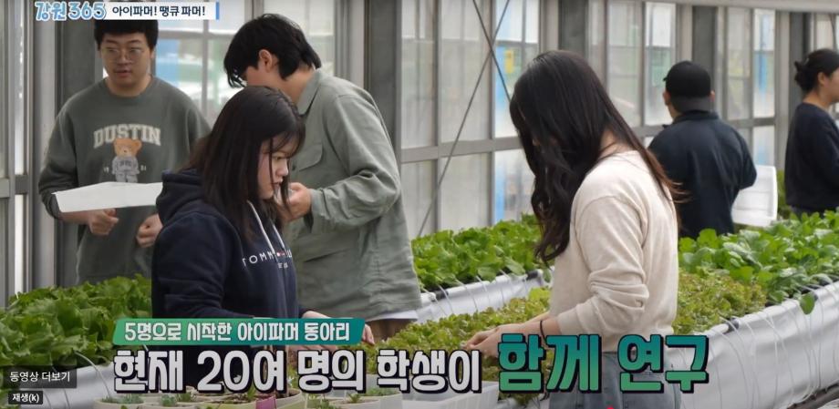 스마트팜생명과학과 동아리 &#39;아이파머&#39; 강원 365 방송 출연 6