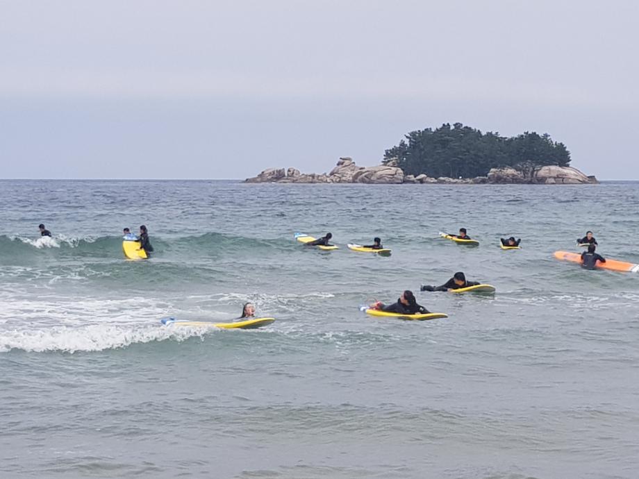 생활체육학전공 등산및캠핑 수업 &#39;서핑&#39; 6