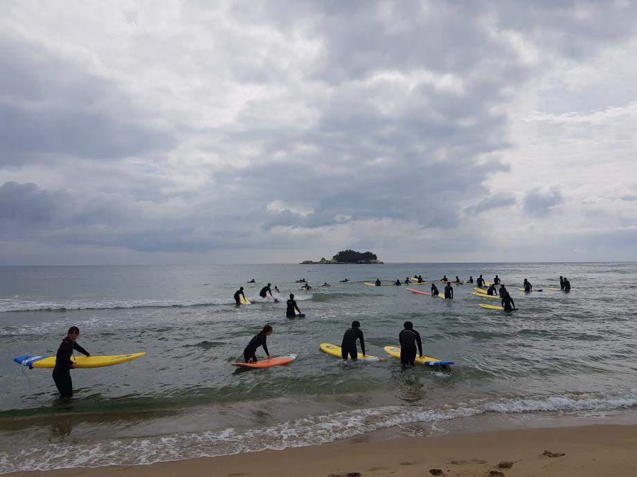 생활체육학전공 등산및캠핑 수업 &#39;서핑&#39; 6